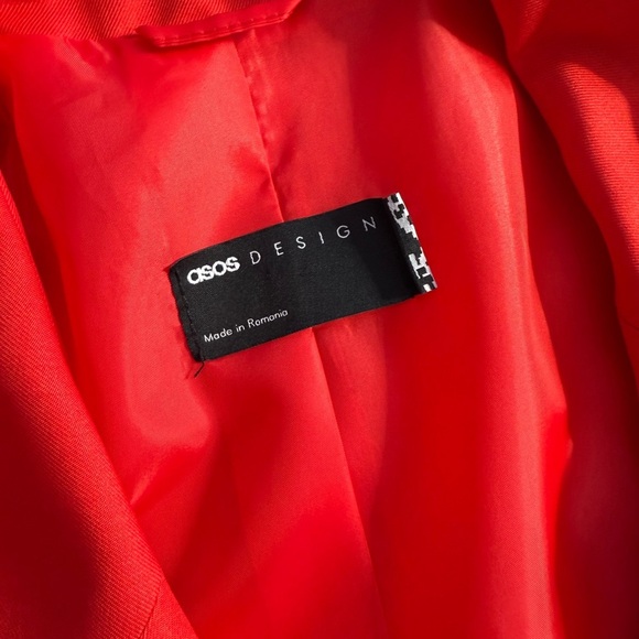 Vibrant Red Blazer and Pants Set,no offers on this particular set - Picture 2 of 5